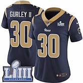 Women Nike Rams 30 Todd Gurley II Navy 2019 Super Bowl LIII Vapor Untouchable Limited Jersey,baseball caps,new era cap wholesale,wholesale hats